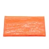 Katy Croco Orange Card Holder Leather Wallet back