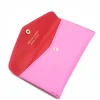 katy pink card holder leather wallet interior