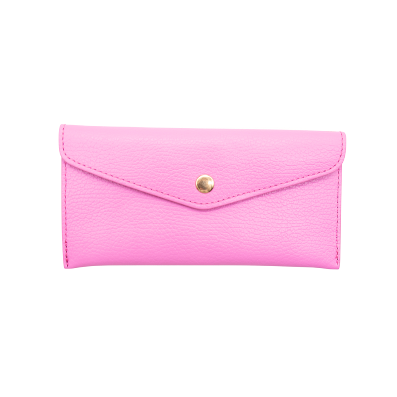 katy pink card holder leather wallet