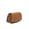 balance camel shoulder leather bag side