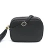 bb black crossbody leather bag strap