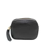 bb black crossbody leather bag front