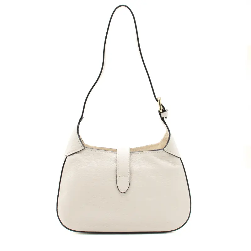 amy beige crossbody leather bag back