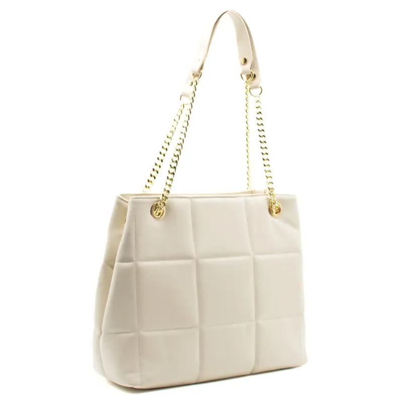 charlotte beige leather shoulder bag side