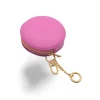 Circle Pink Leather Coin Purse