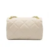 classy m shouler leather bag beige back