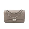 classy m shoulder leather bag taupe