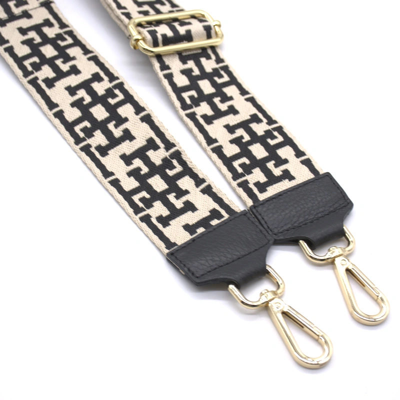 h black guitar bag strap detail