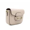 horsy taupe crossbody leather bag side