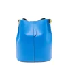 jessie blue leather bucket bag