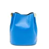 jessie blue leather bucket bag back