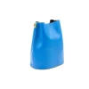 lateral da Jessie Mala Bucket Azul em Pele