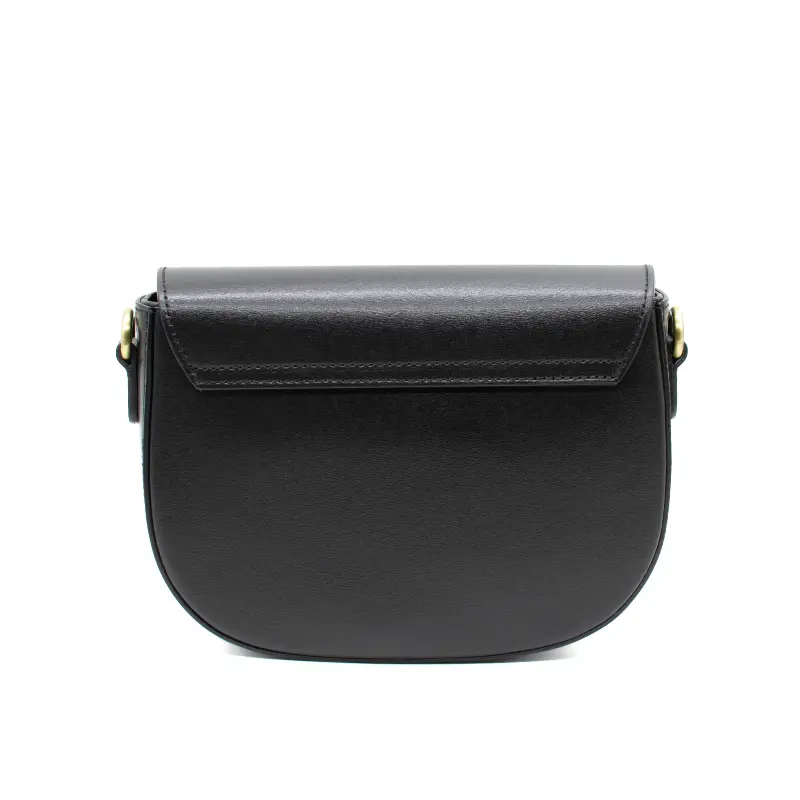 lili black crossbody leather bag back