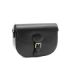 lili black crossbody leather bag side