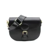 lili black crossbody leather bag strap