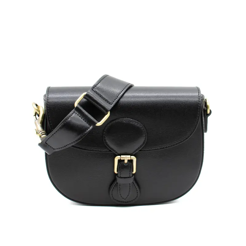 lili black crossbody leather bag strap