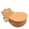 loop camel leather shoulder bag layed