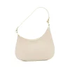 moon beige shoulder leather bag back