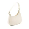 moon beige shoulder leather bag side