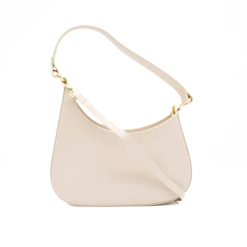 moon beige shoulder leather bag strap