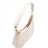 moon beige shoulder leather bag zip