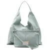 sahara mint shopper leather bag extra bag