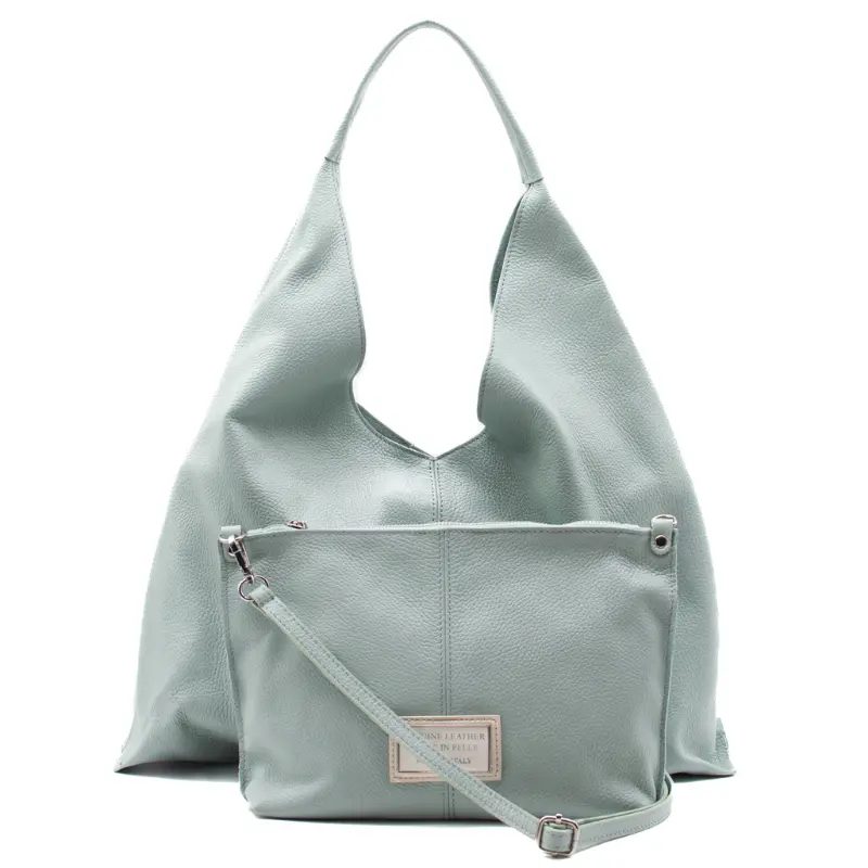 sahara mint shopper leather bag extra bag