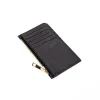 sarah black leather card holder