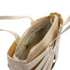 sunshine s beige leather handbag interior zip