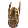 sunshine s camel leather handbag interior