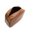 bb camel crossbody leather bag interior detail