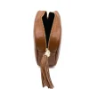 bb camel crossbody leather bag zip