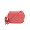 bb salmon leeather crossbody bag front strap