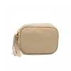 BB Taupe Crossbody Leather Bag