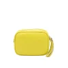 bb yellow leather crossbody bag back