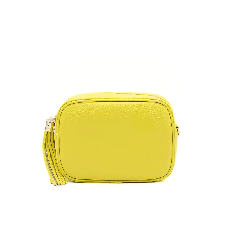 BB Yellow Crossbody Leather Bag