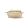 Bum Bag Beige Leather Bag gold personalization