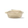 Bum Bag Beige Leather Bag silver personalization