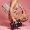 classy m shoulder leather bag on model