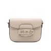 horsy taupe crossbody leather bag gold personalization