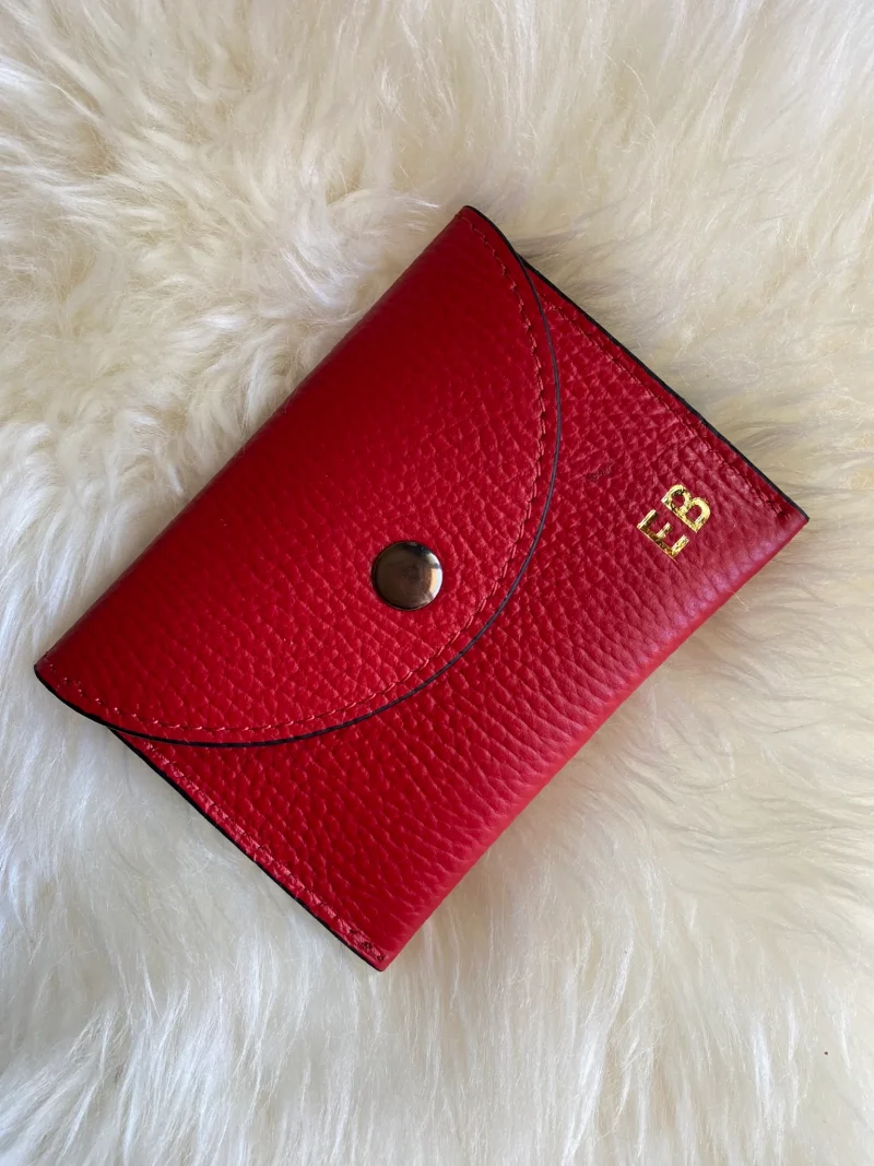 katy-red-leather-cardholder-personalized katy red leather cardholder personalized