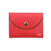 katy s red card holder leather wallet silver personalization