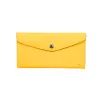 katy yellow card holder leather wallet gold personalization