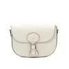 lili beige crossbody leather bag silver personalization