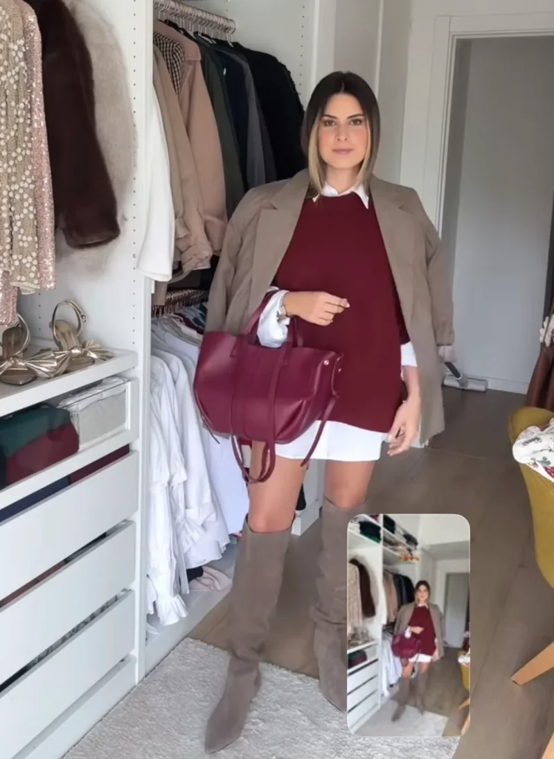 catarina fernandes bordeaux leather handbag catarina fernandes bordeaux leather handbag