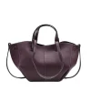 mag burgundy leather handbag