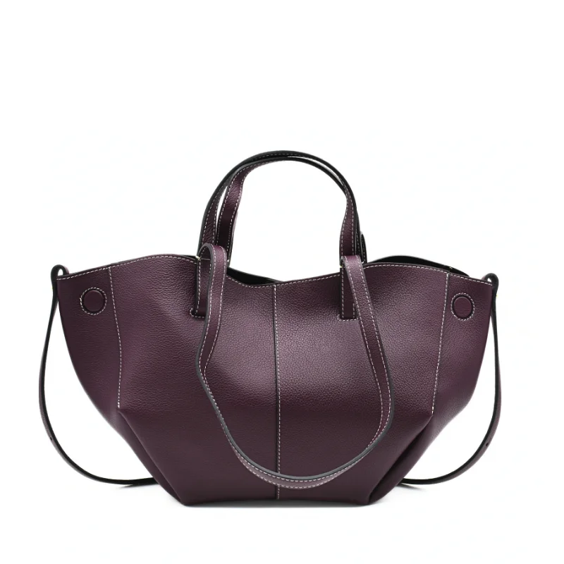 mag burgundy leather handbag