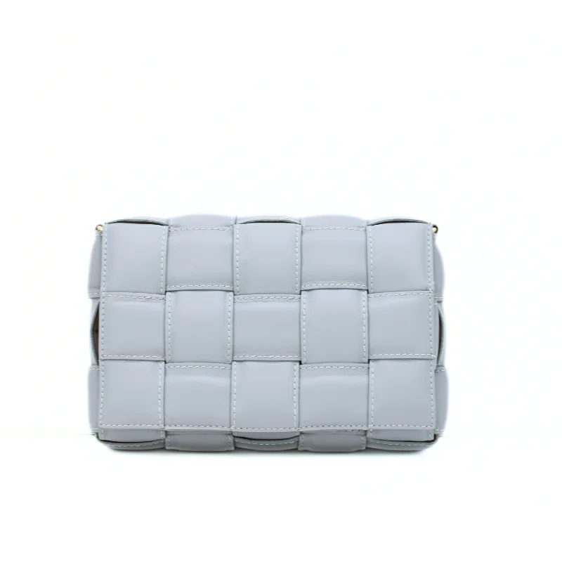 Braid Blue Leather Crossbody Bag Braid Blue Leather Crossbody Bag