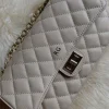 classic beige shoulder bag gold personalization