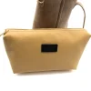 Parfait taupe suede tote bag interior bag details